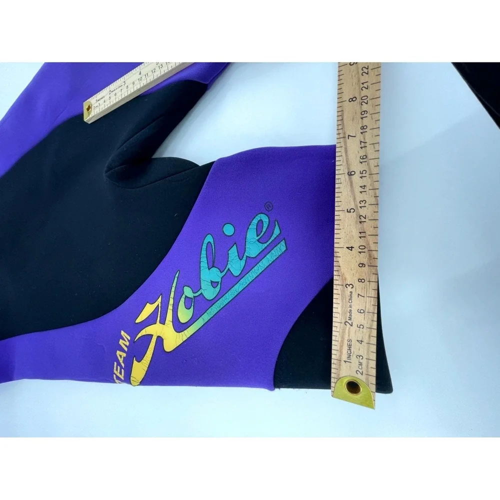 Team‎ Hobie Stearns Wetsuit Mens Medium Purple Black Logo Short Sleeve Running